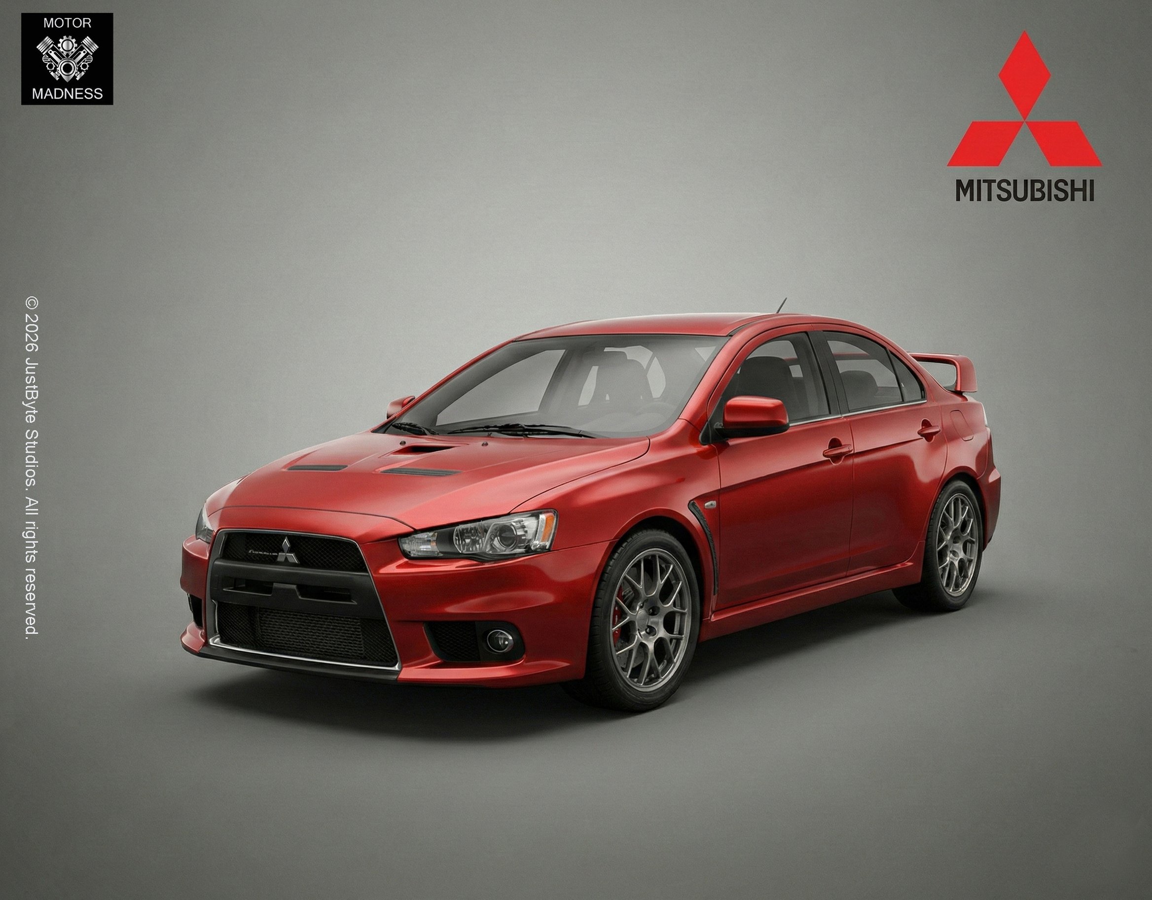 Mitsubishi Lancer Evo X STL 3D Print Model