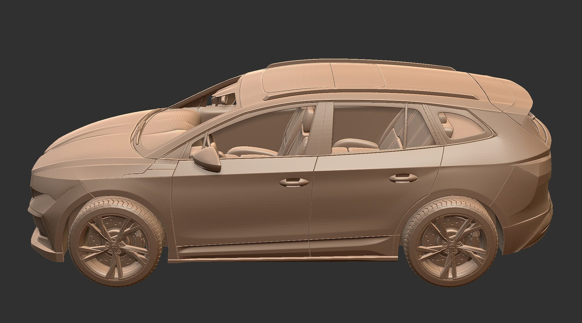 Skoda Enyaq iV STL 3D Print Model
