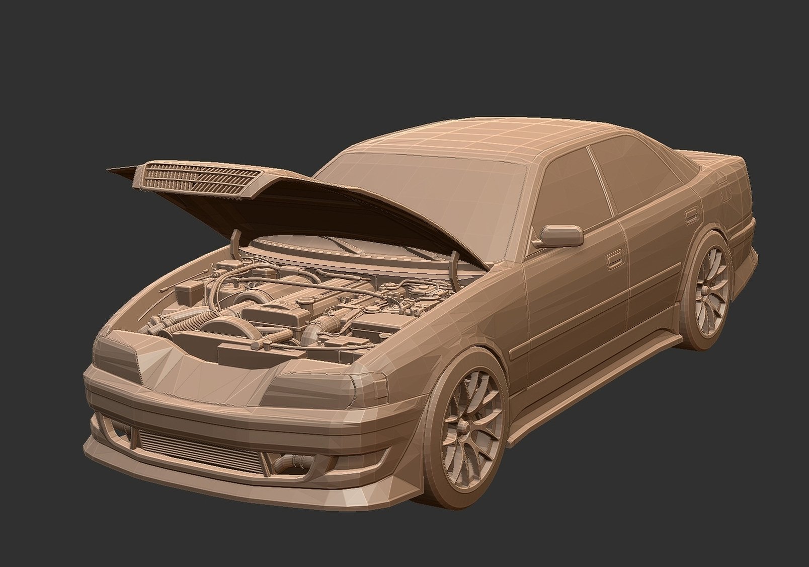 Toyota Chaser Tourer V JZX100 STL 3D Print Model