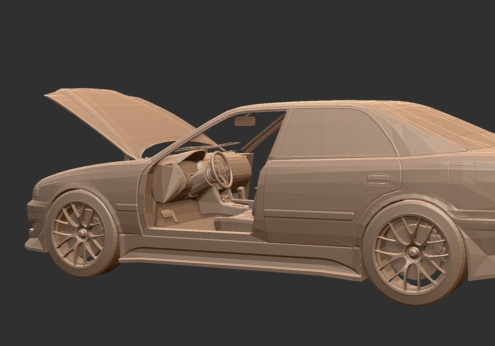 Toyota Chaser Tourer V JZX100 STL 3D Print Model