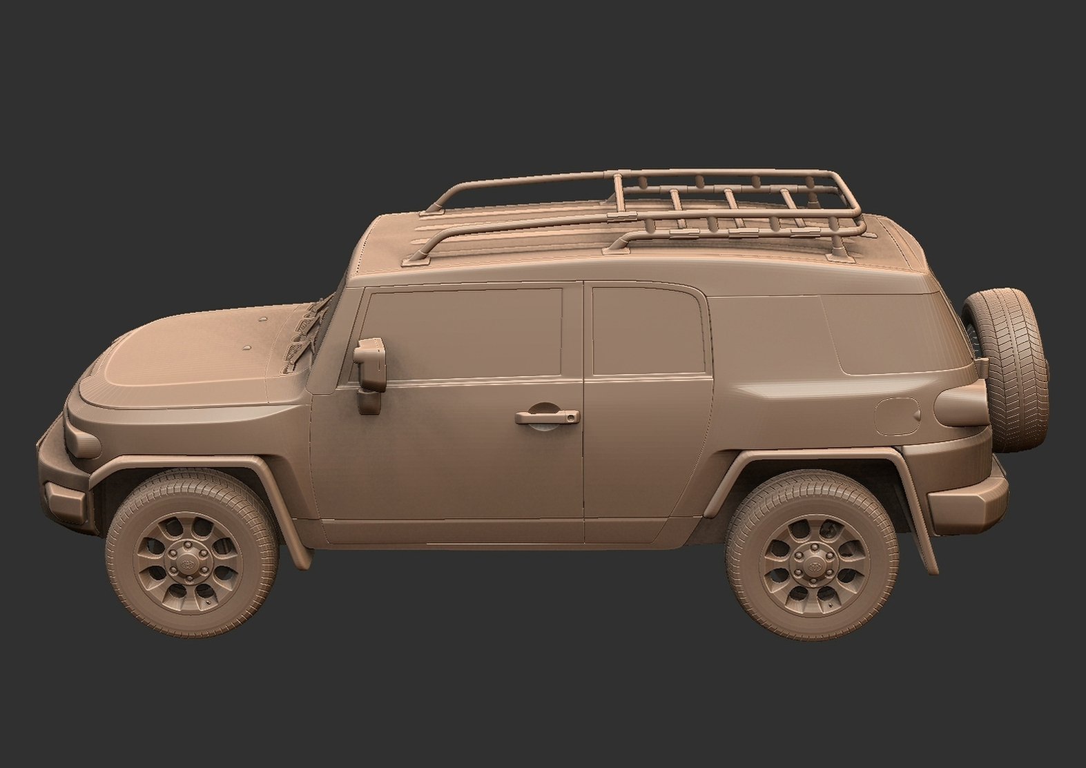 Toyota FJ Cruiser GSJ15W 2010 STL 3D Print Model