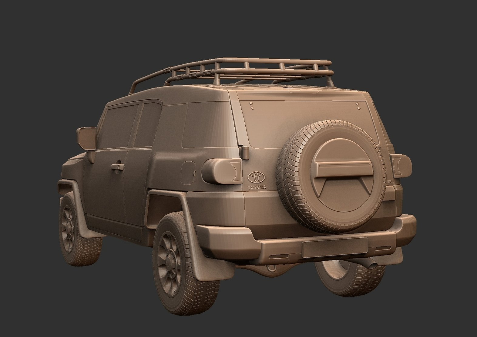 Toyota FJ Cruiser GSJ15W 2010 STL 3D Print Model