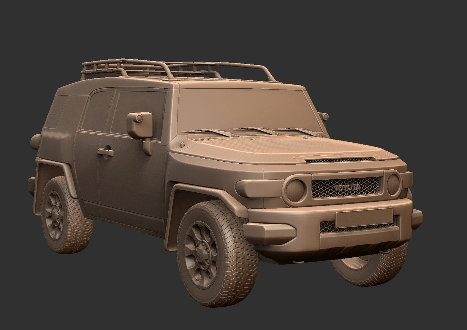 Toyota FJ Cruiser GSJ15W 2010 STL 3D Print Model