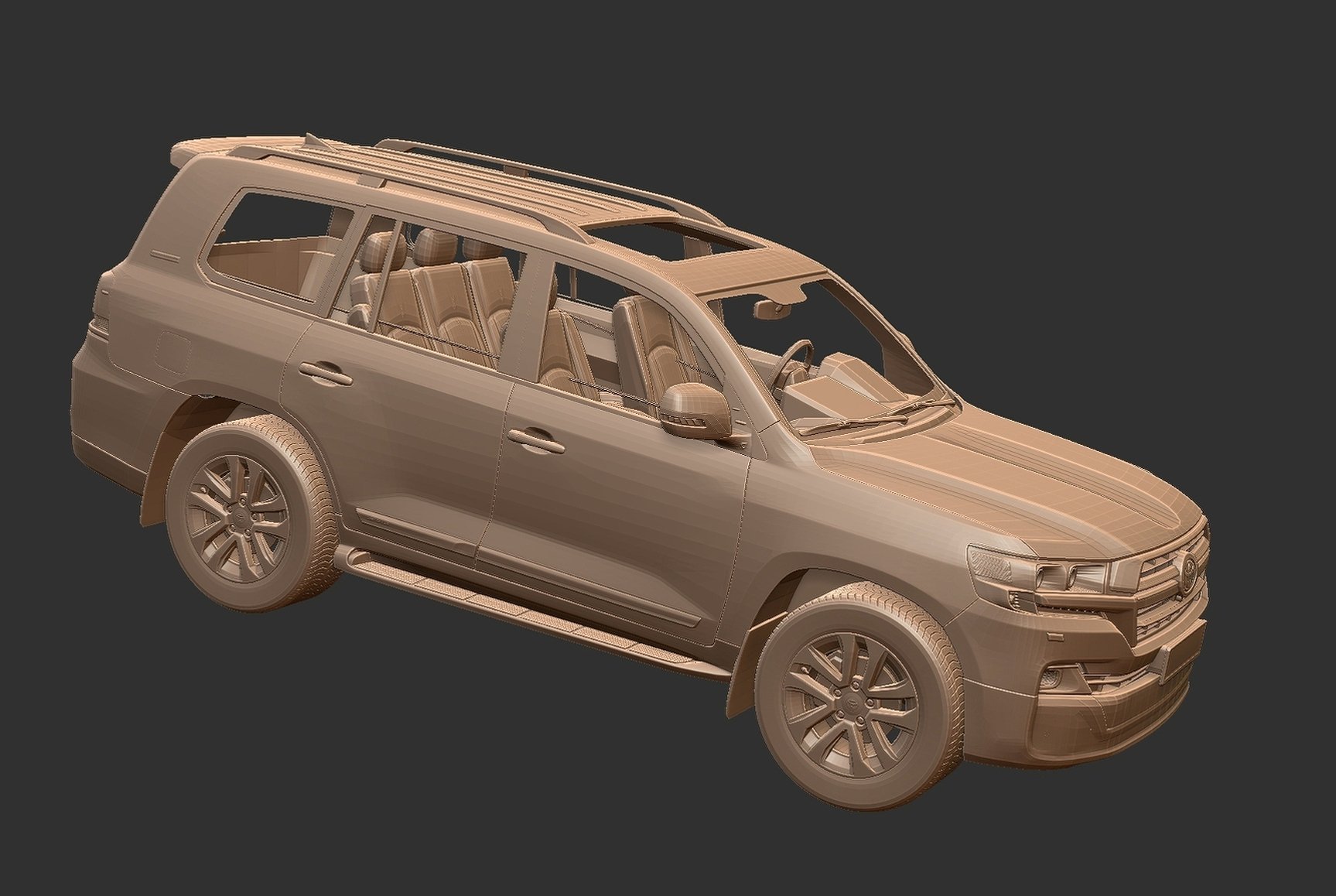 Toyota Land Cruiser 200 STL 3D Print Model