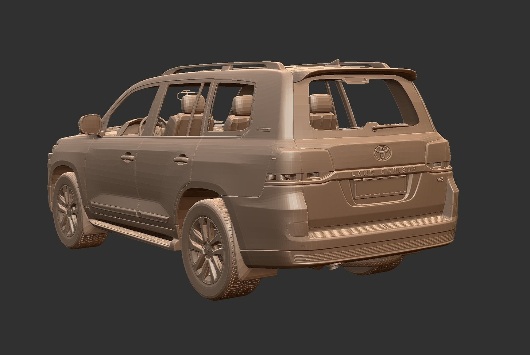 Toyota Land Cruiser 200 STL 3D Print Model