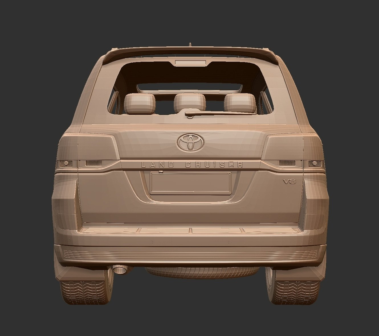 Toyota Land Cruiser 200 STL 3D Print Model