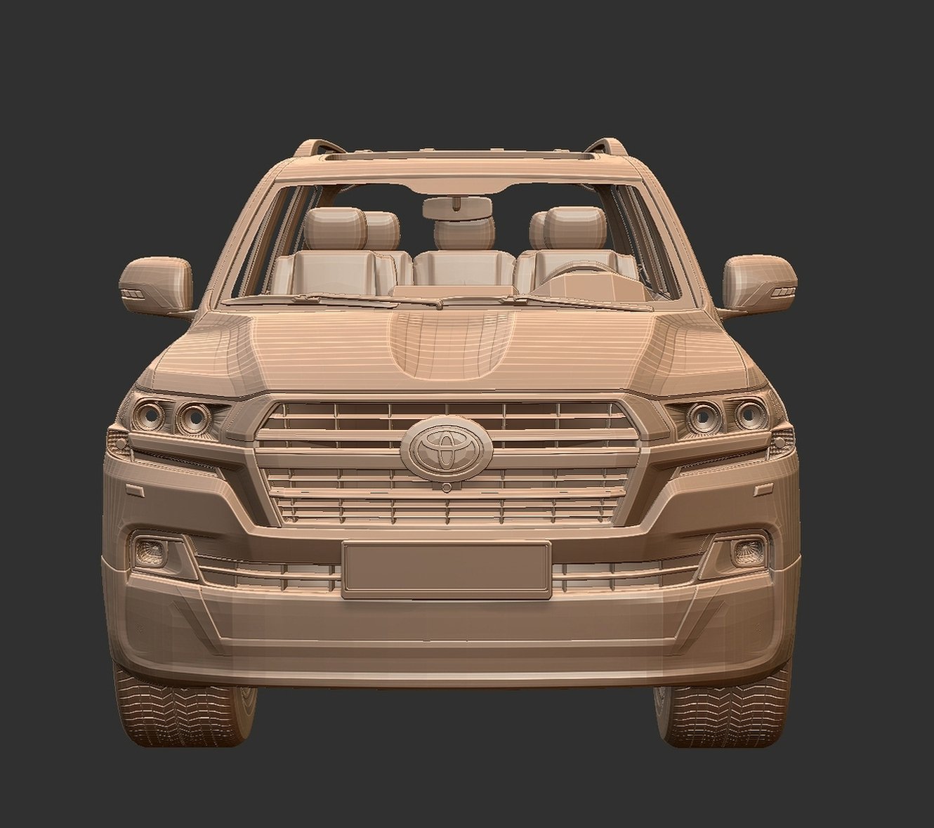 Toyota Land Cruiser 200 STL 3D Print Model