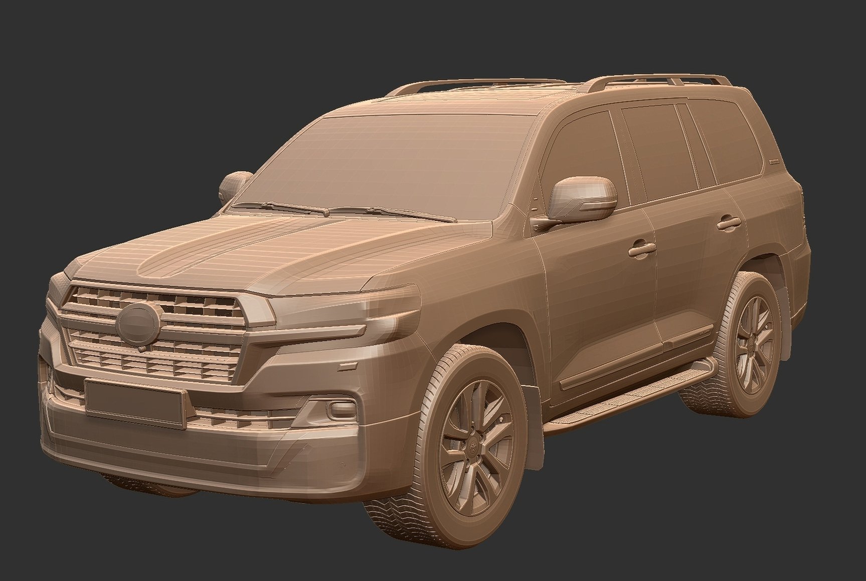 Toyota Land Cruiser 200 STL 3D Print Model
