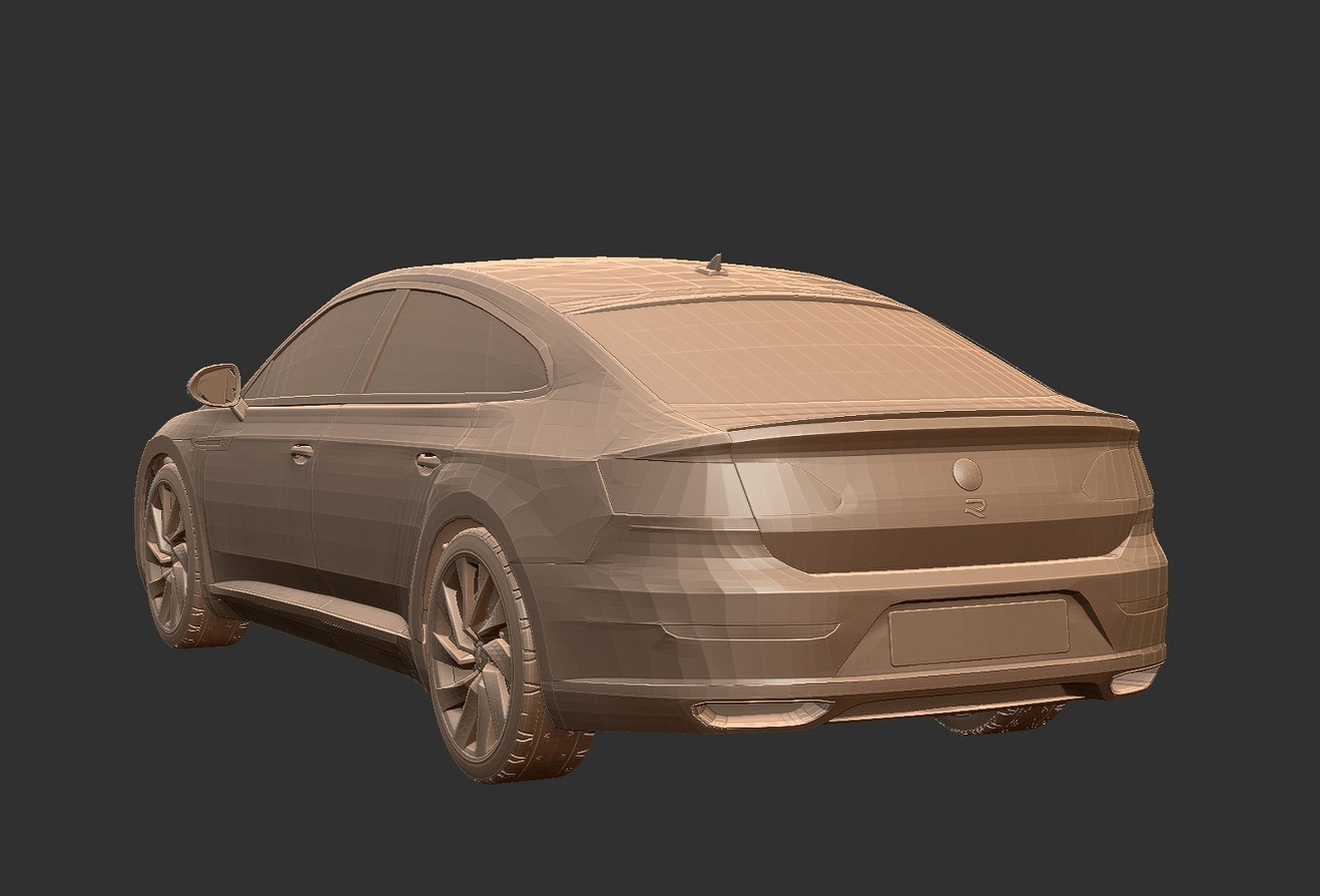 Volkswagen Arteon 2021 R-Line STL 3D Print Model