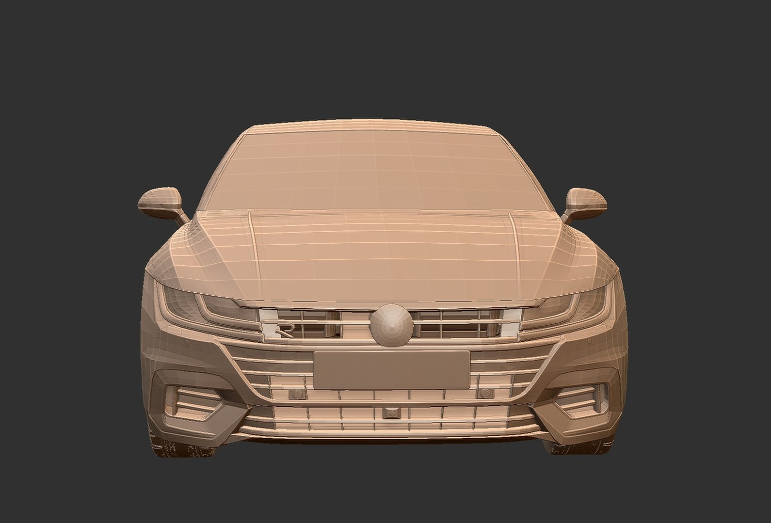 Volkswagen Arteon 2021 R-Line STL 3D Print Model