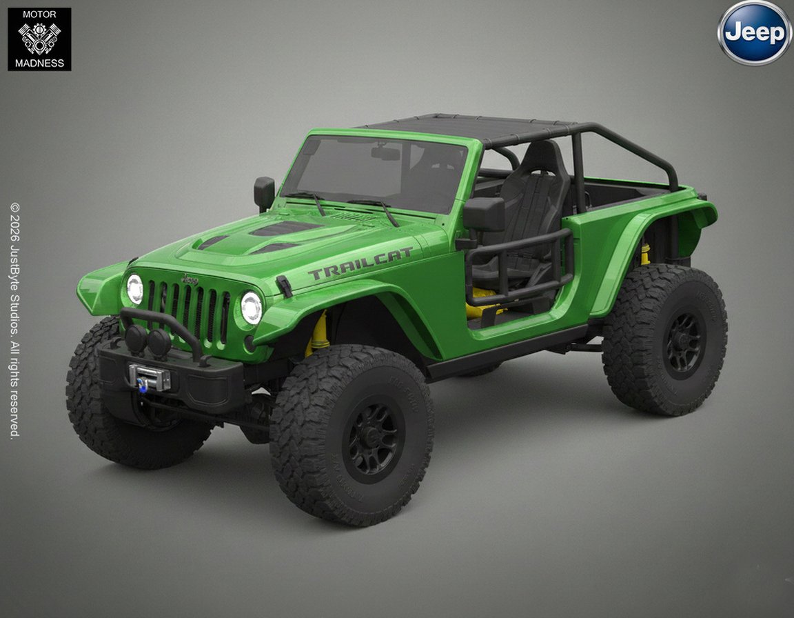 Jeep Wrangler Trailcat 2017 Concept STL 3D Print Model