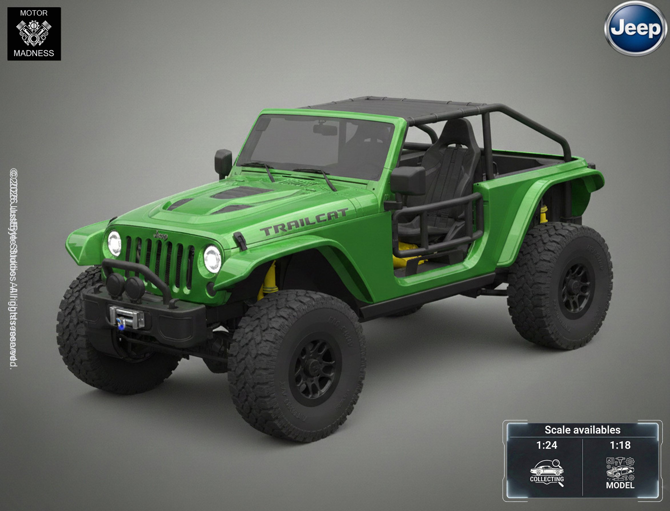 Jeep Wrangler Trailcat 2017 Concept STL 3D Print Model