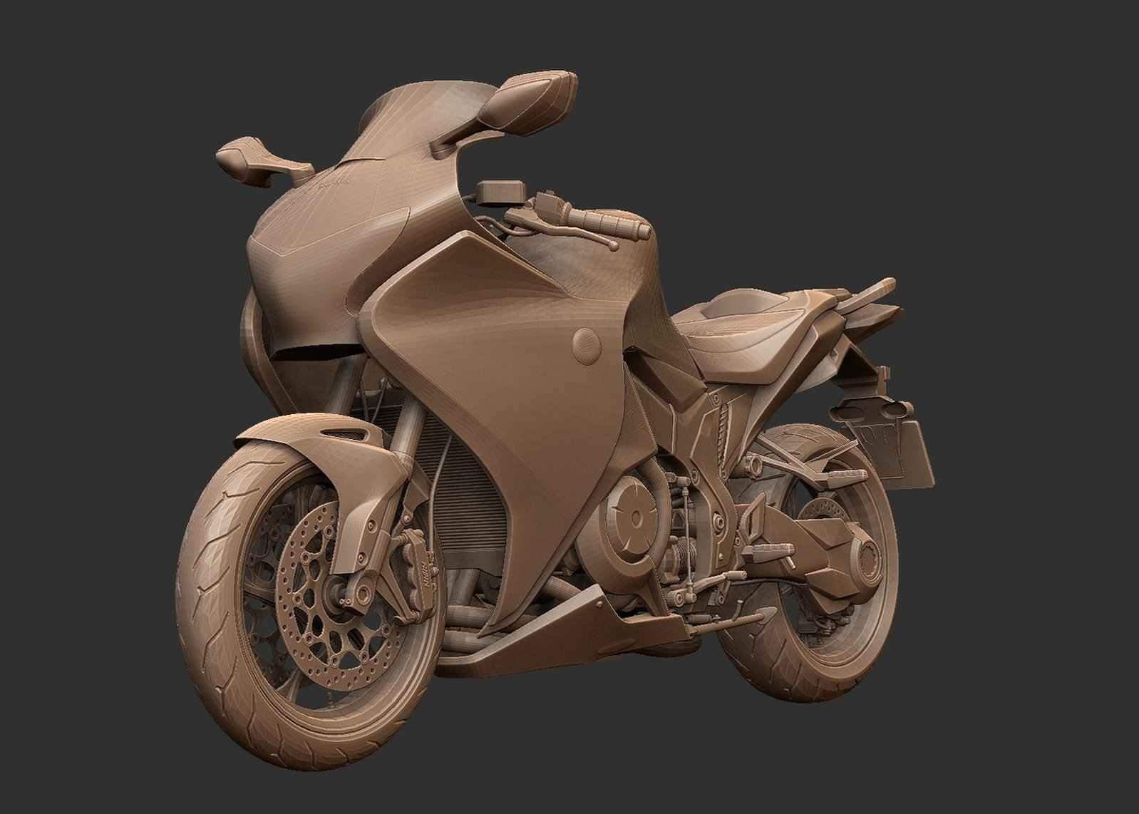 Honda VFR 1200 F STL 3D Print Model