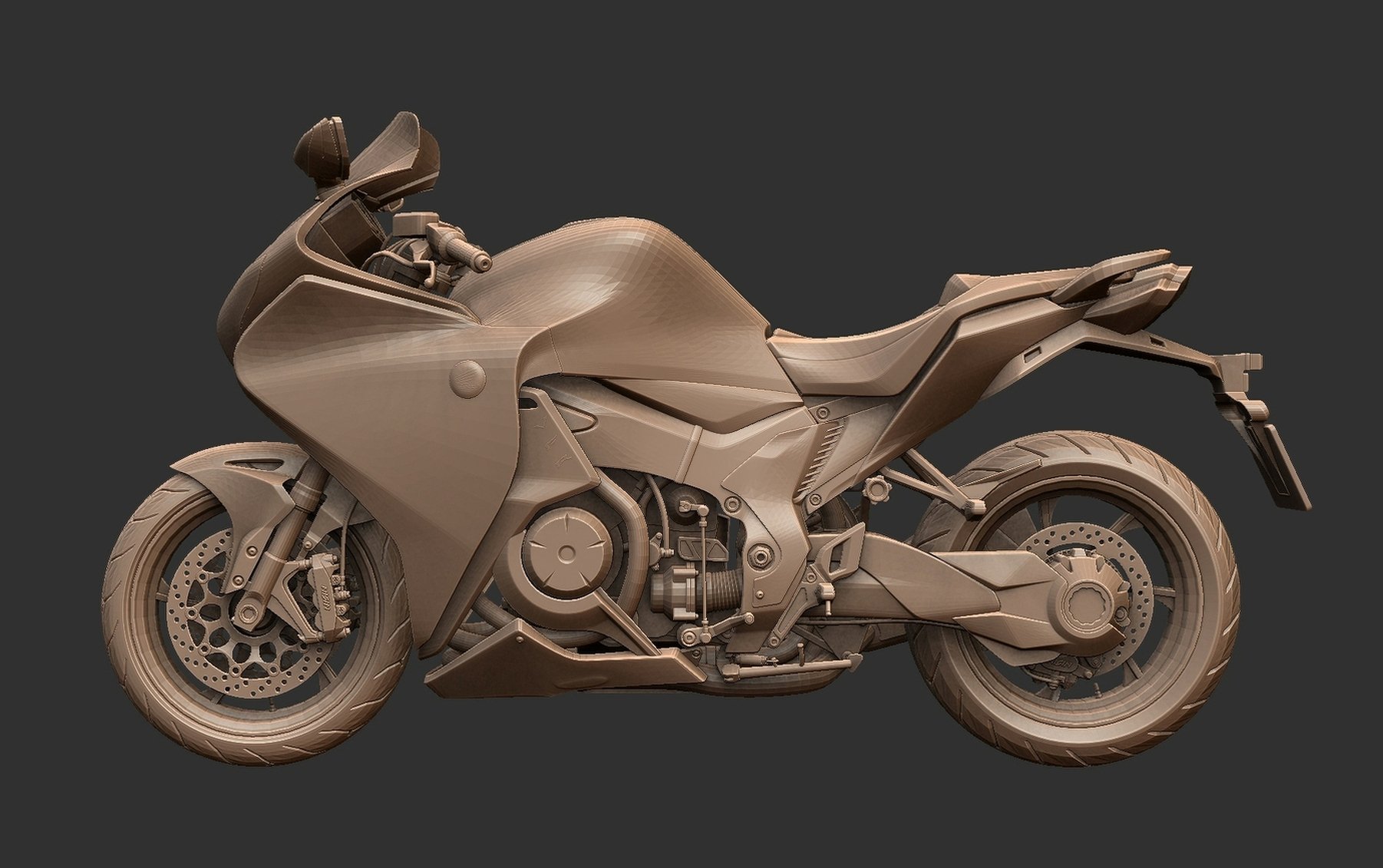 Honda VFR 1200 F STL 3D Print Model