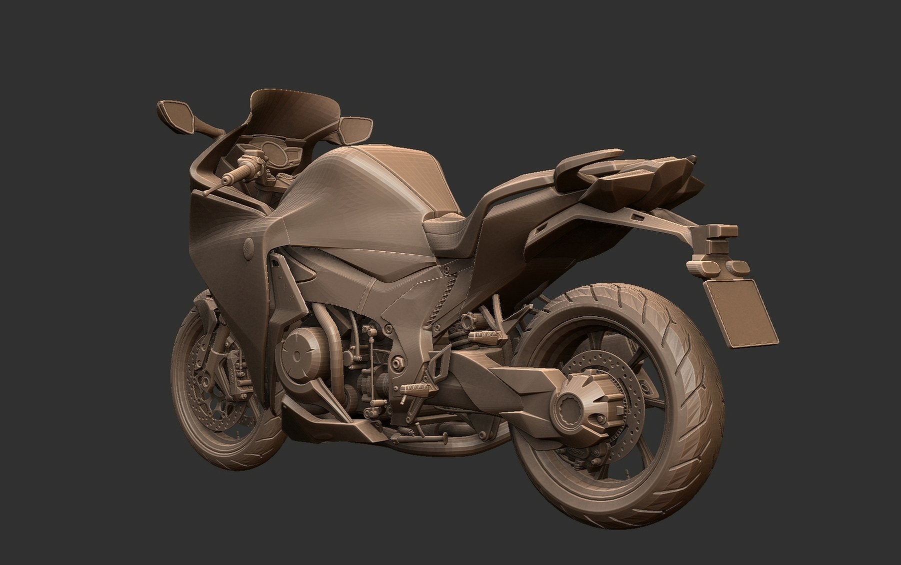 Honda VFR 1200 F STL 3D Print Model