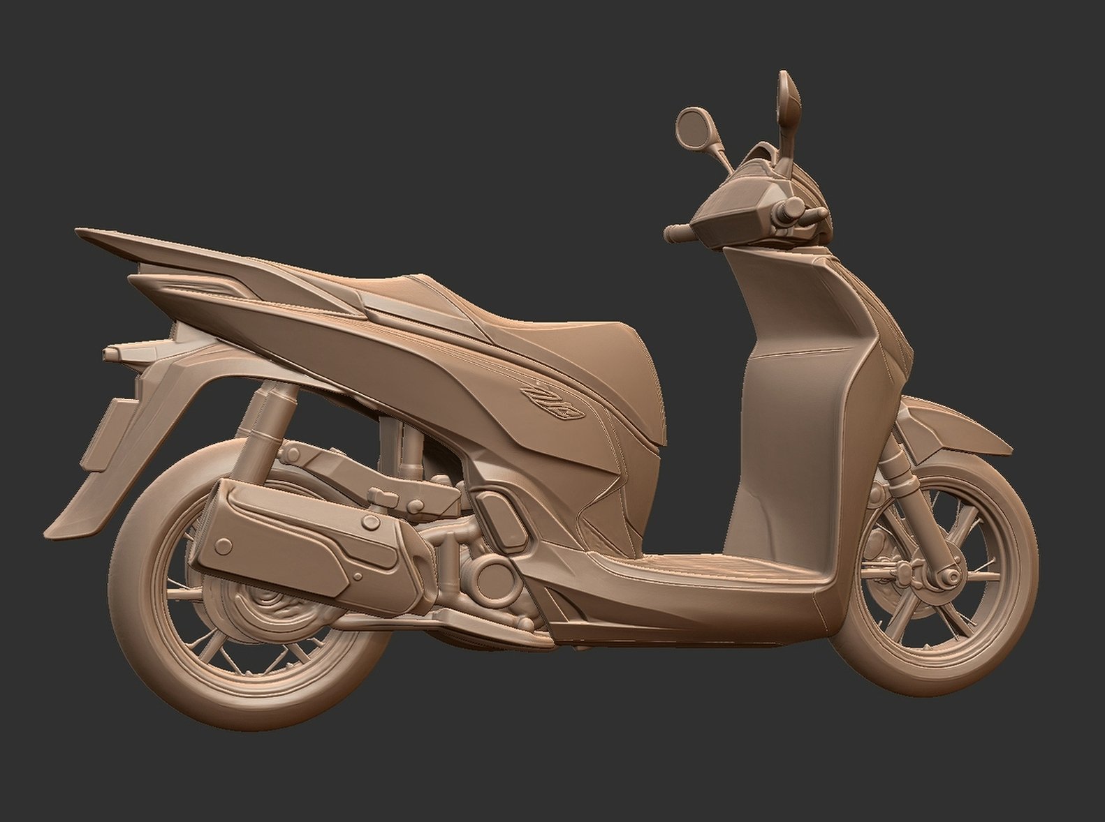 Honda SH350i STL 3D Print Model