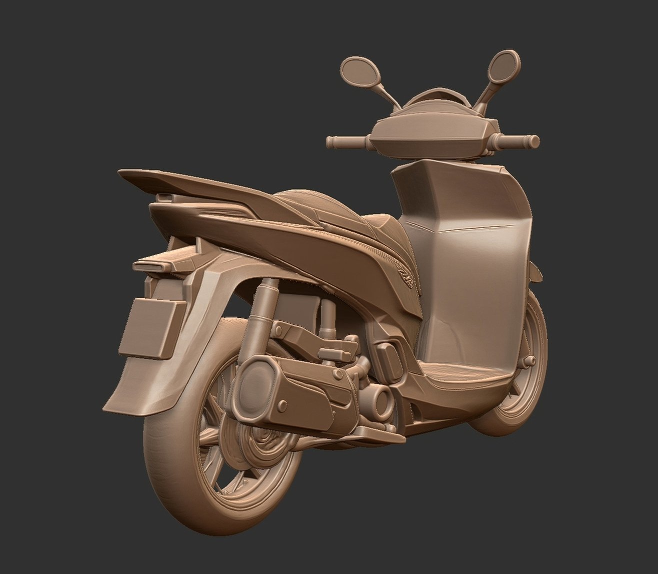 Honda SH350i STL 3D Print Model