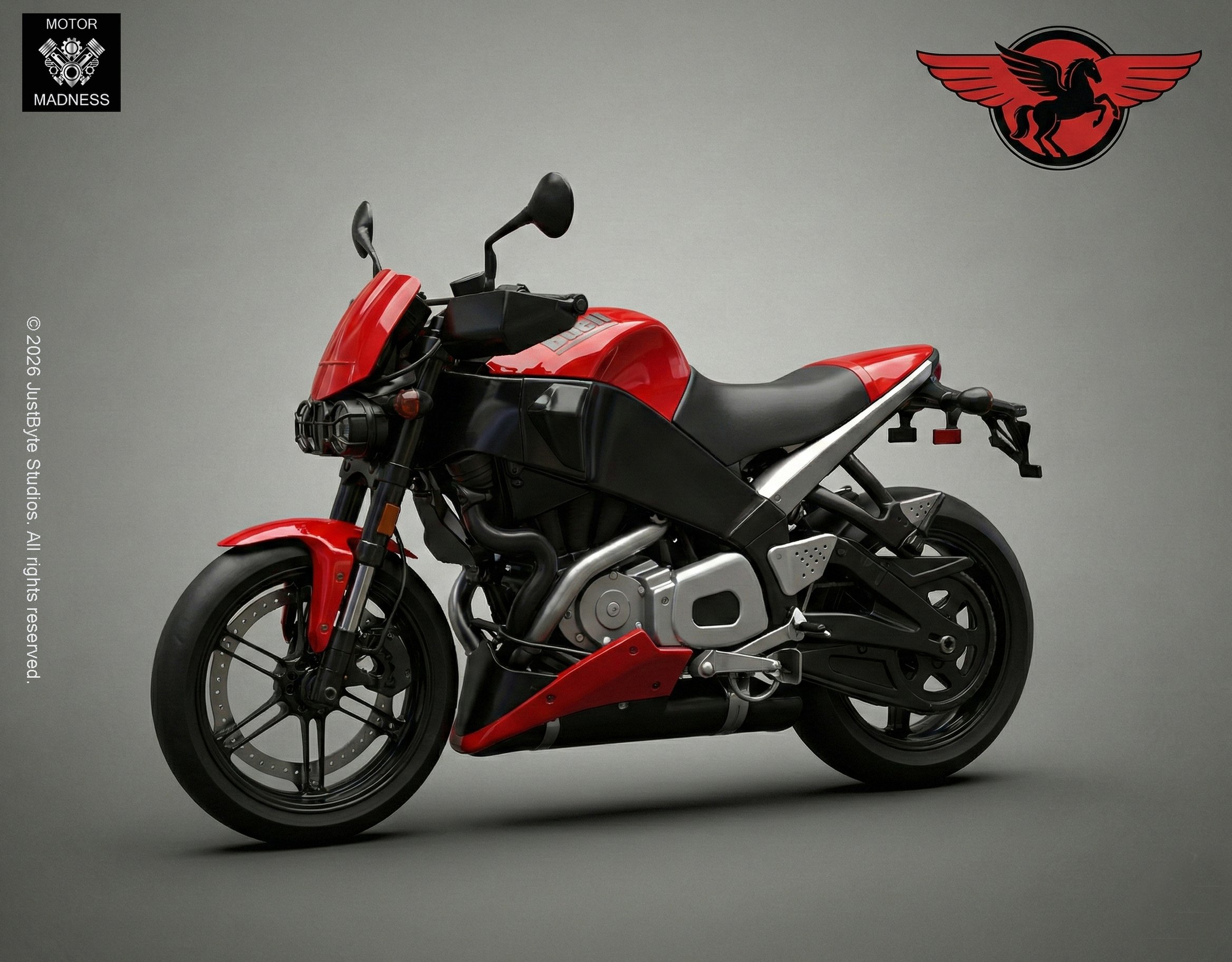 Buell XB12 Lightning STL 3D Print Model