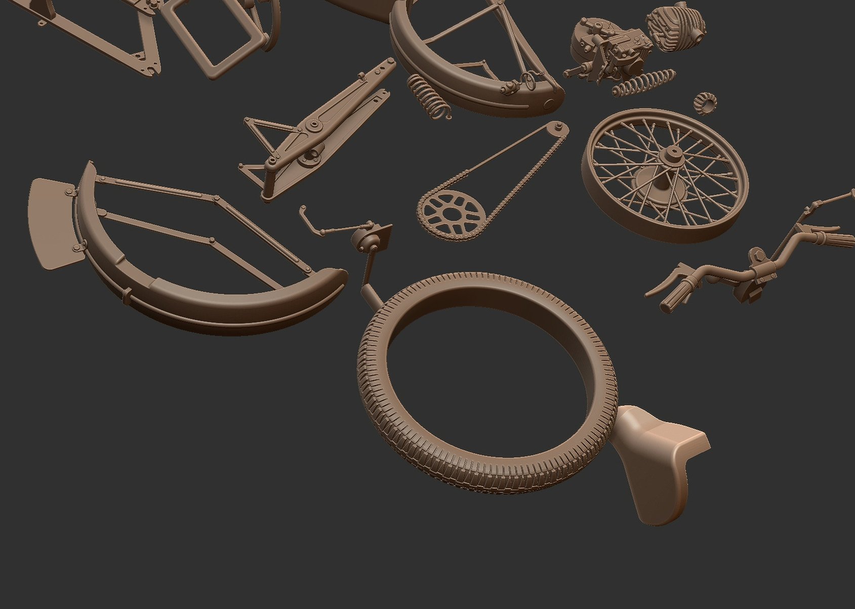 CZ 250 Sport 1939 STL 3D Print Model