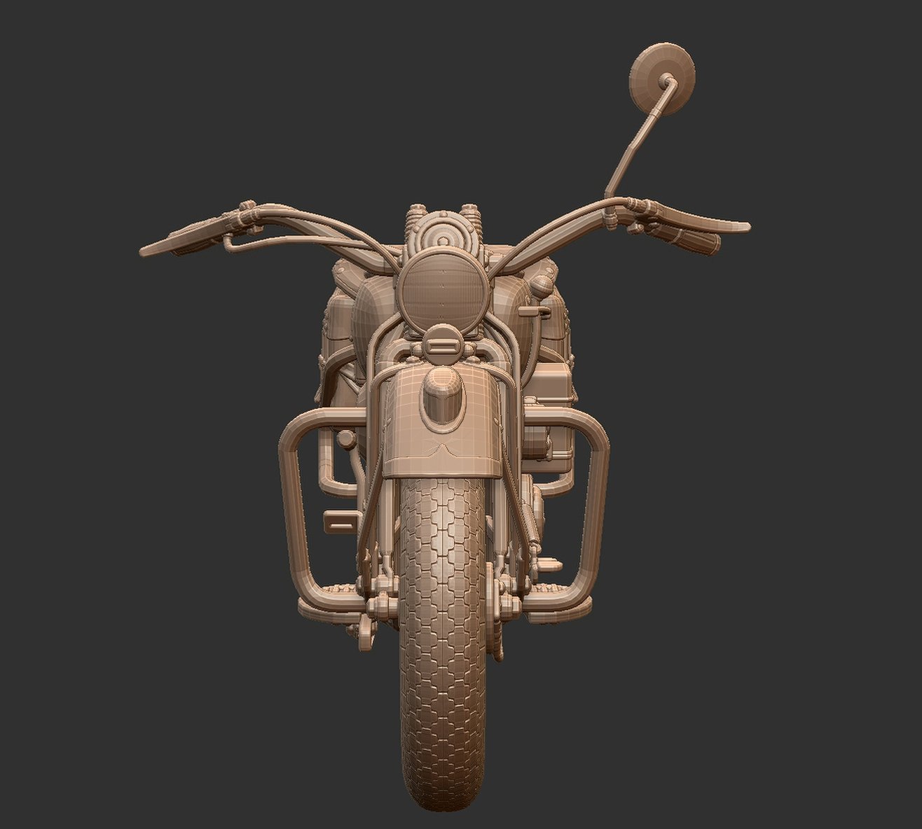 Harley-Davidson WLA 1942 STL 3D Print Model
