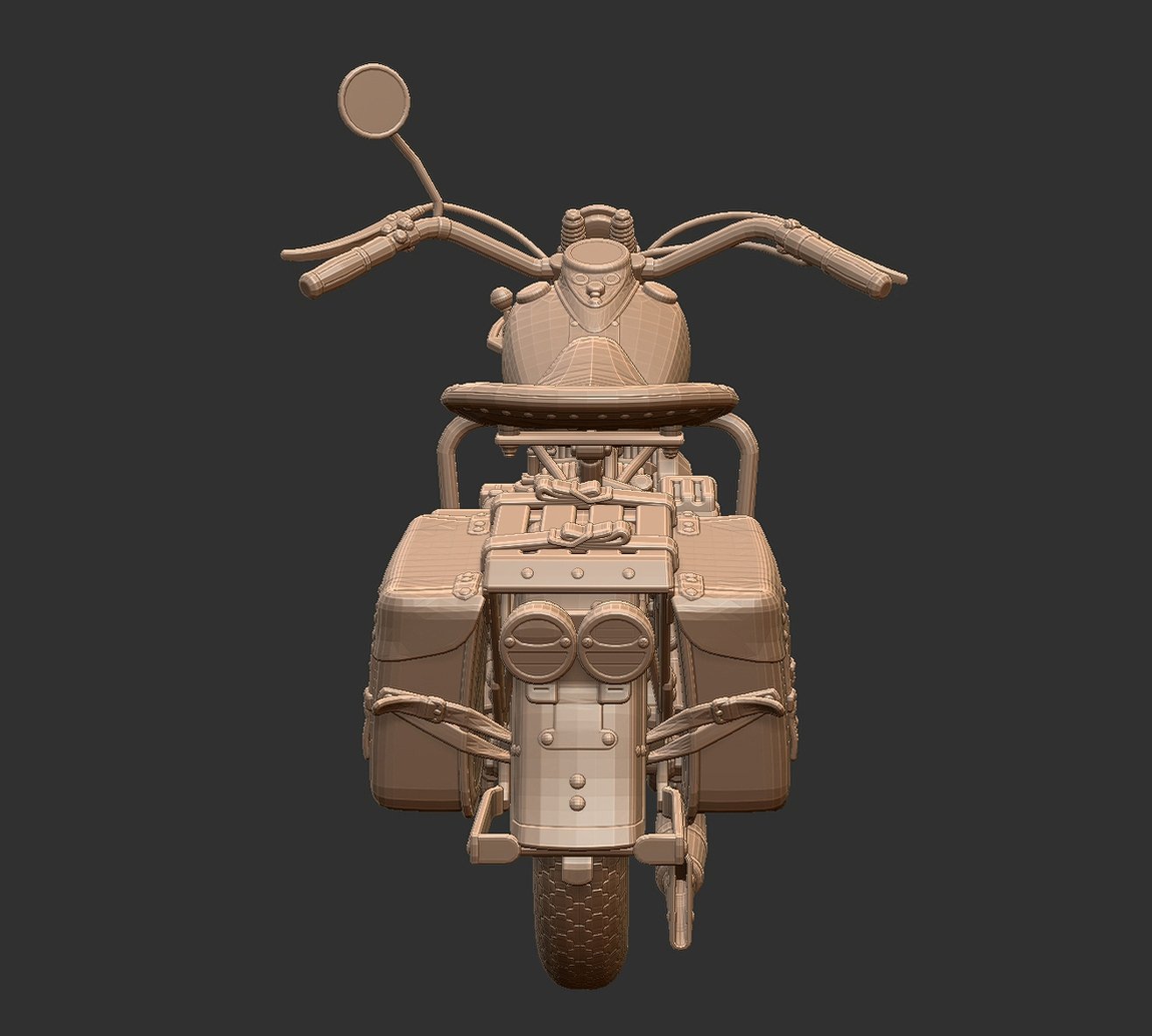 Harley-Davidson WLA 1942 STL 3D Print Model