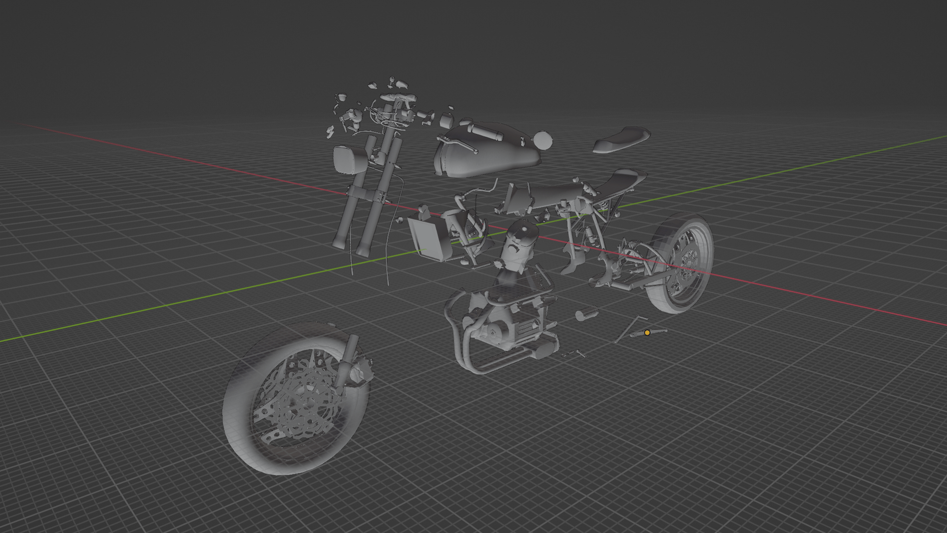 Honda CX650 Cafe Racer STL 3D Print Model