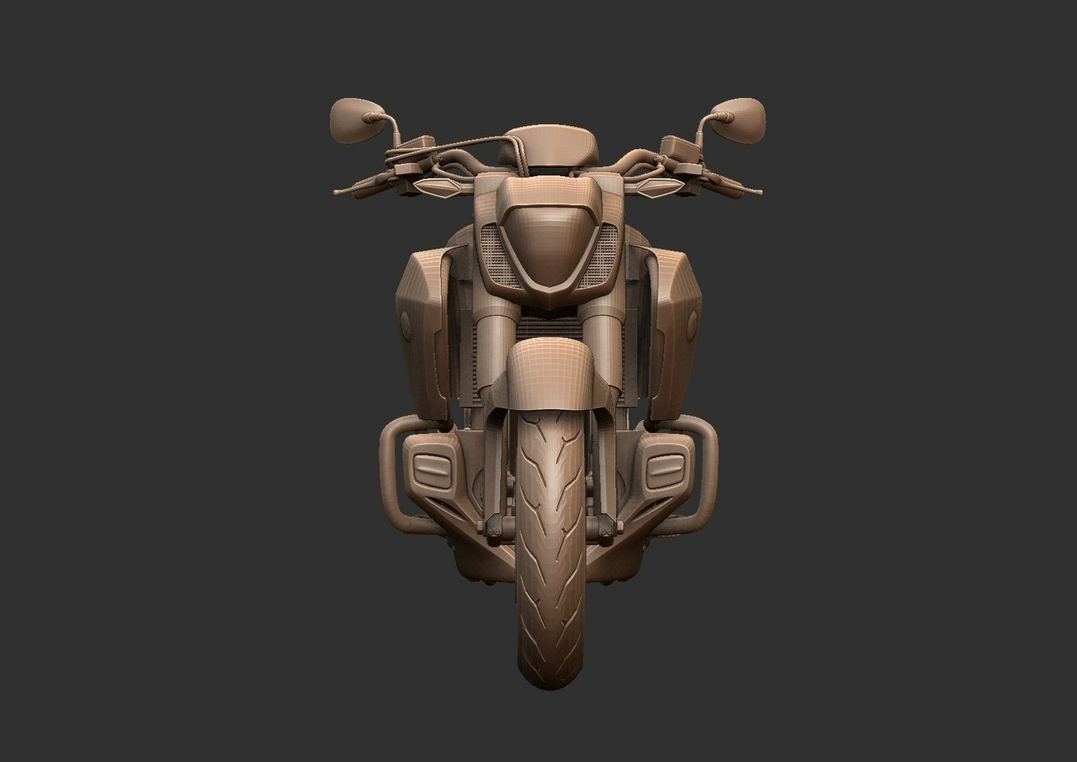 Honda Valkyrie GL1800C Motorcycle STL 3D Print Model