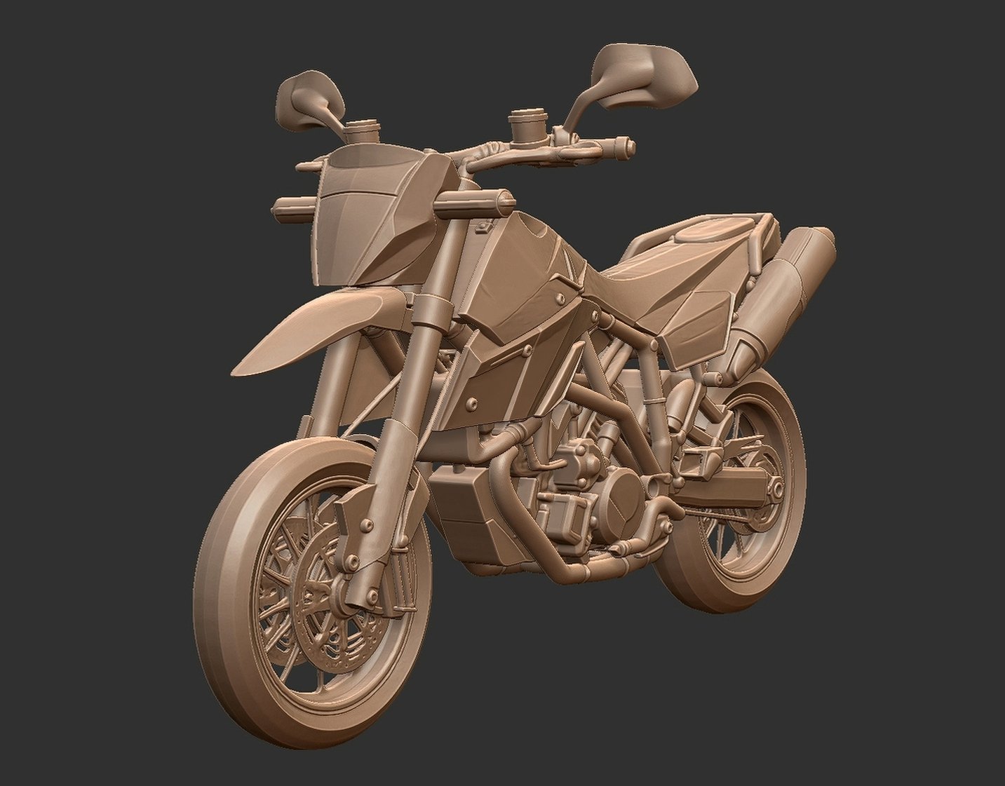 KTM 990 Supermoto R STL 3D Print Model