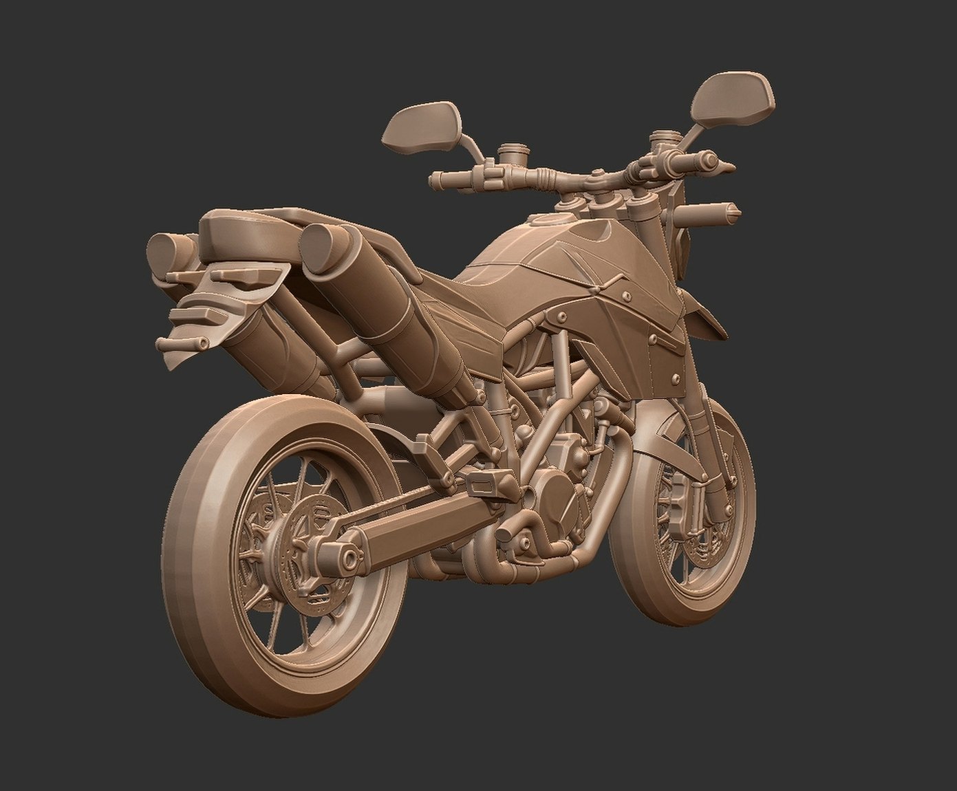 KTM 990 Supermoto R STL 3D Print Model