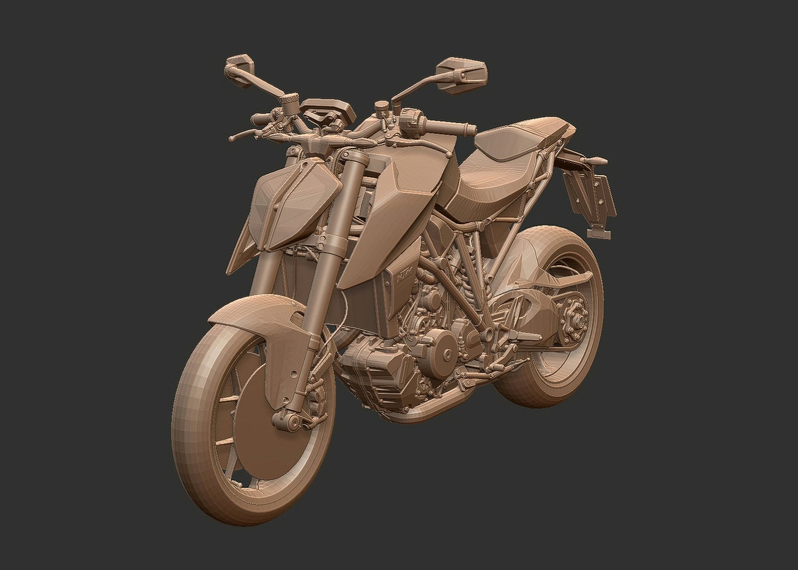 KTM 1290 Super Duke R STL 3D Print Model
