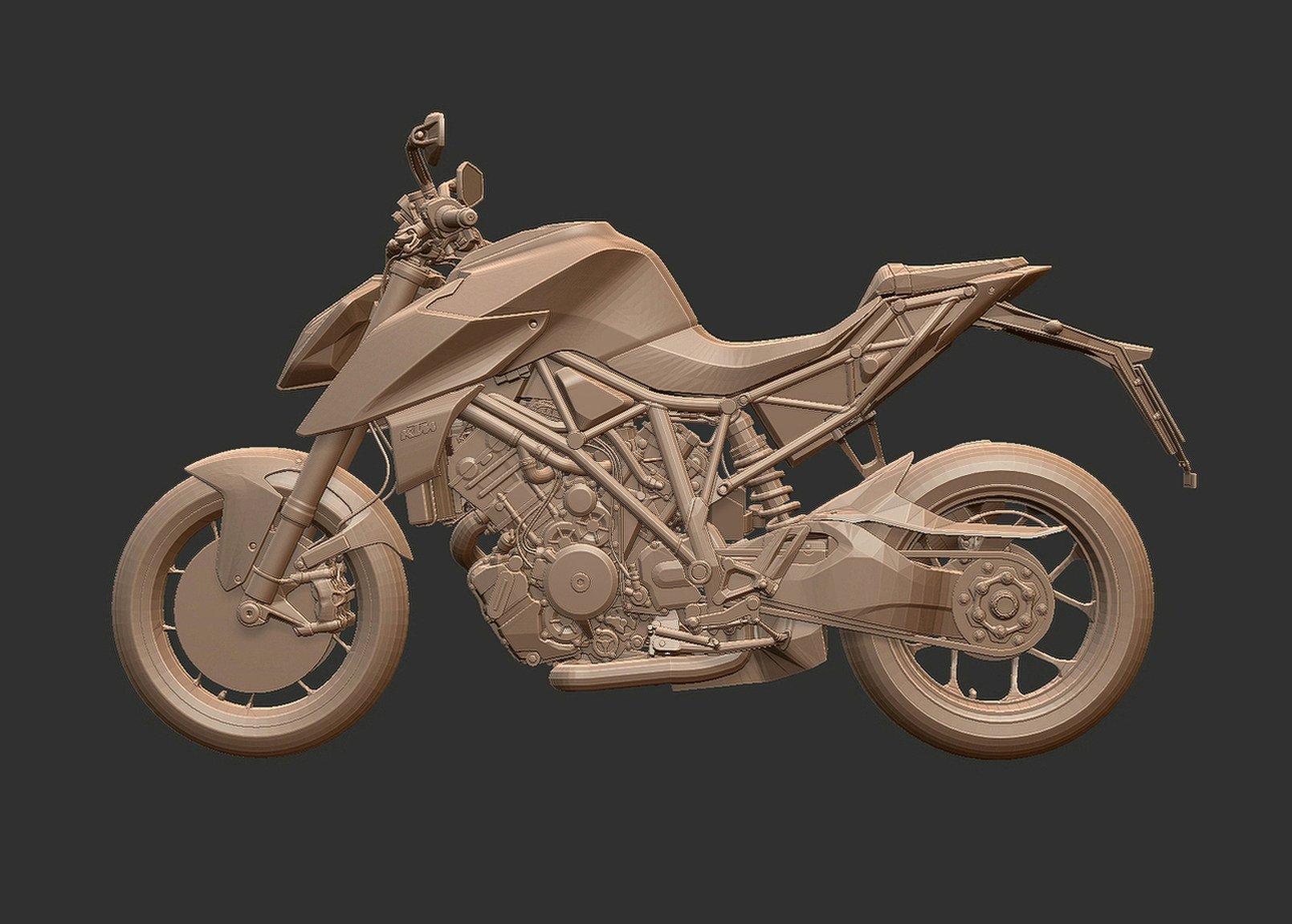 KTM 1290 Super Duke R STL 3D Print Model