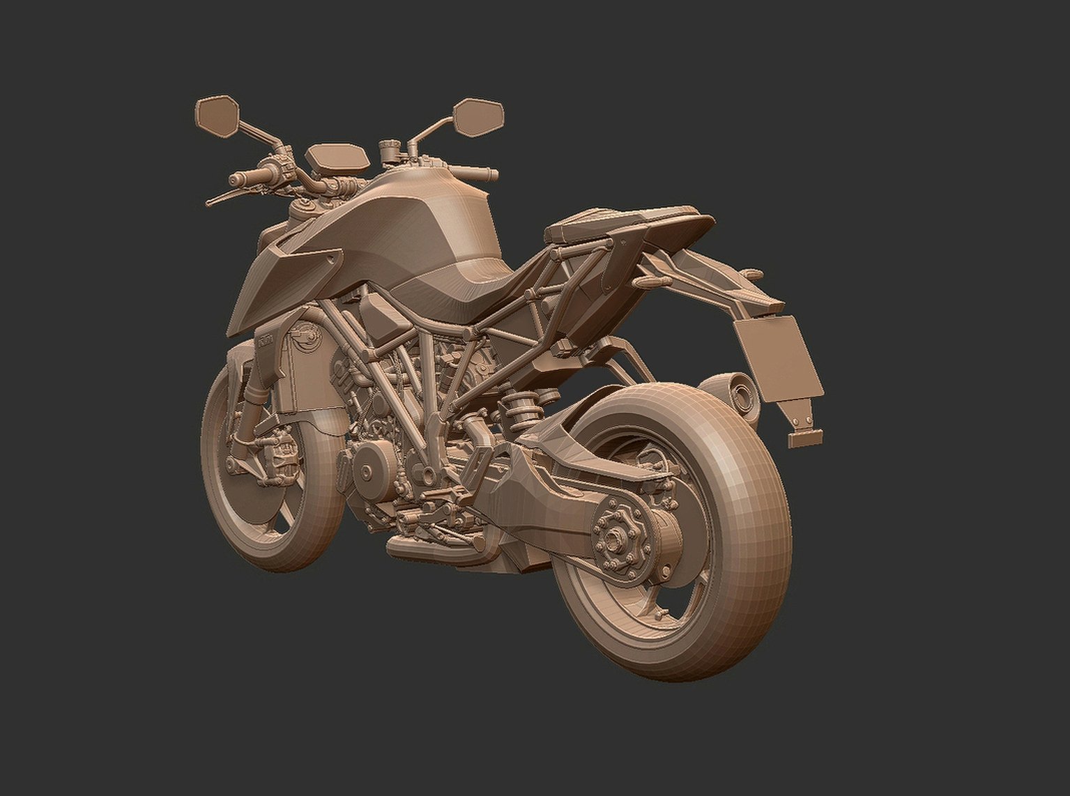 KTM 1290 Super Duke R STL 3D Print Model