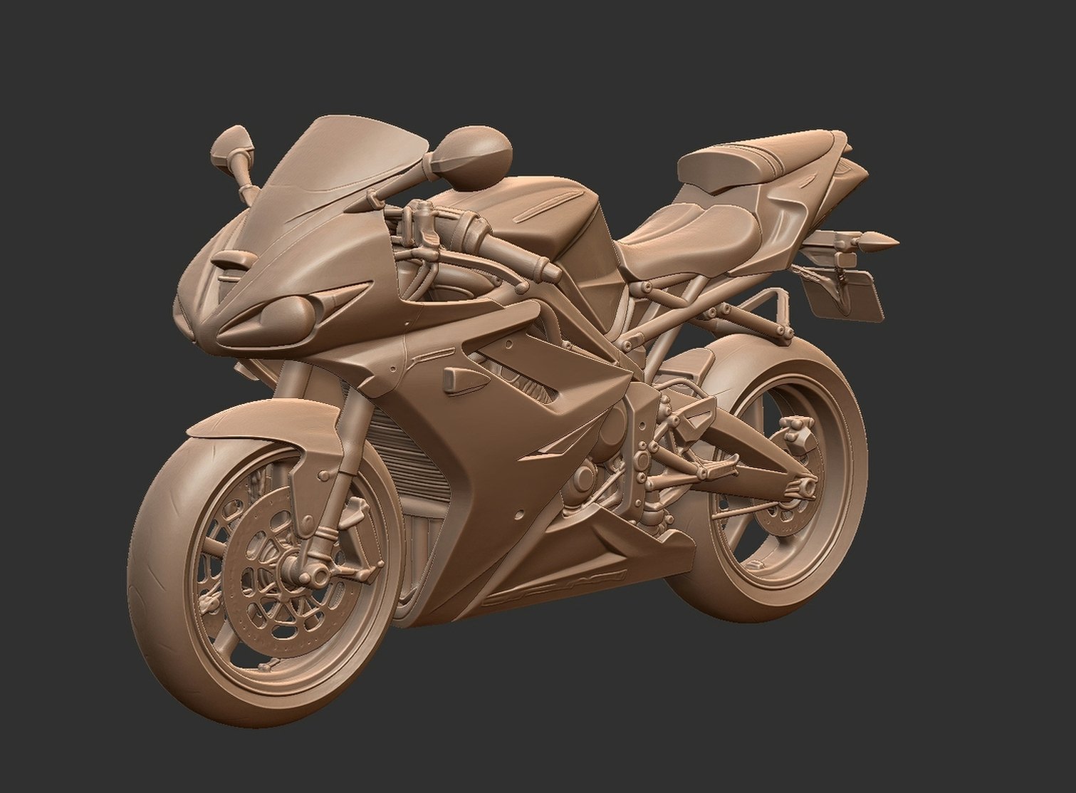 Triumph Daytona 675 STL 3D Print Model