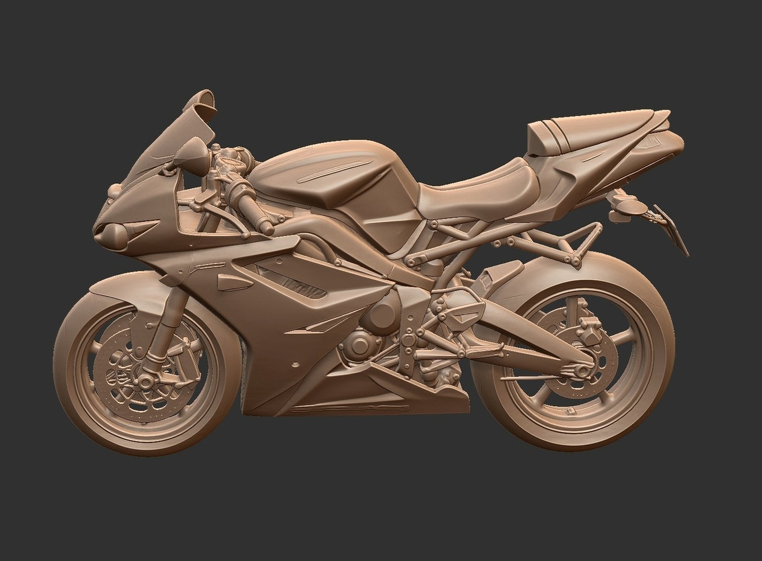 Triumph Daytona 675 STL 3D Print Model
