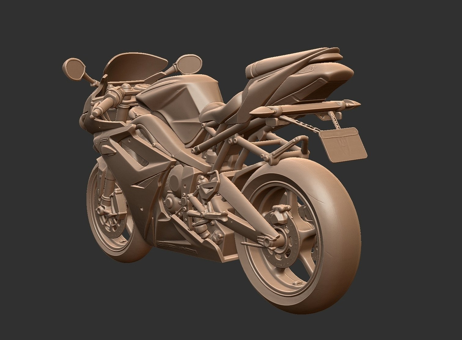 Triumph Daytona 675 STL 3D Print Model