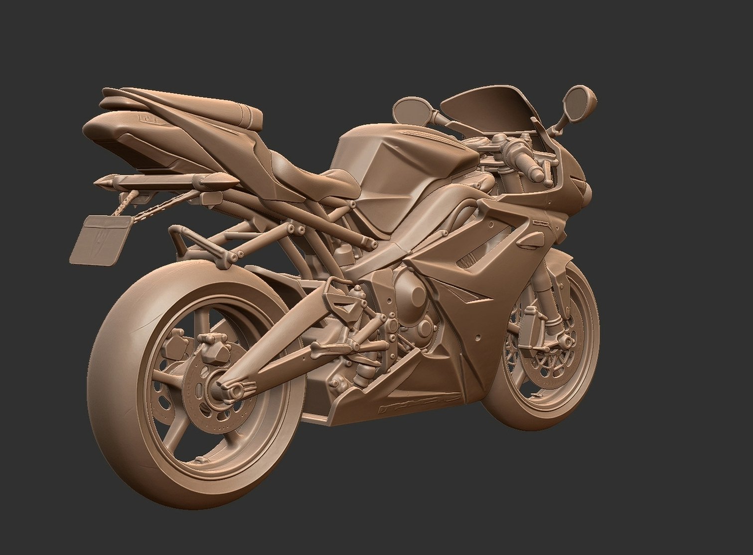 Triumph Daytona 675 STL 3D Print Model