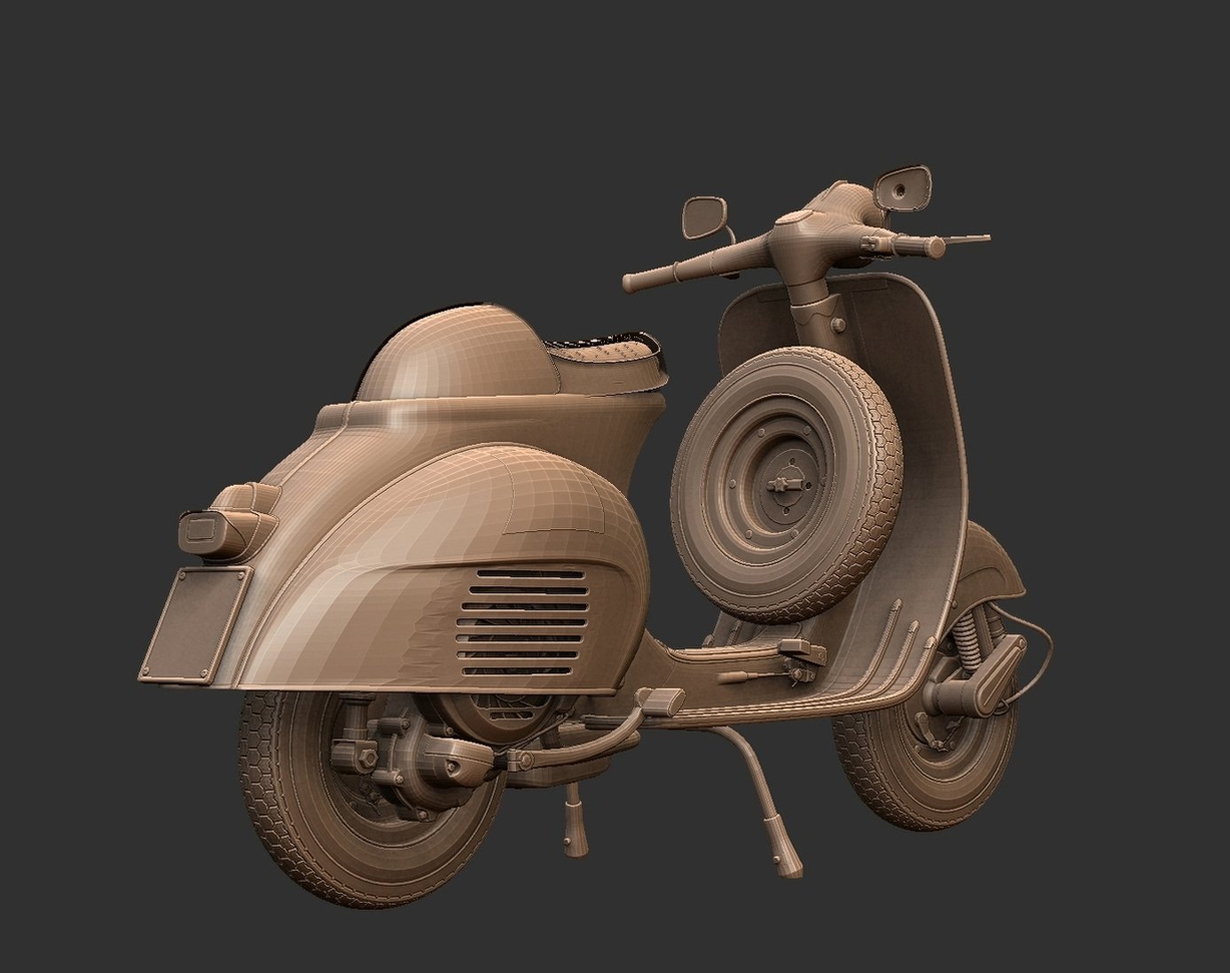 Vespa 98 STL 3D Print Model