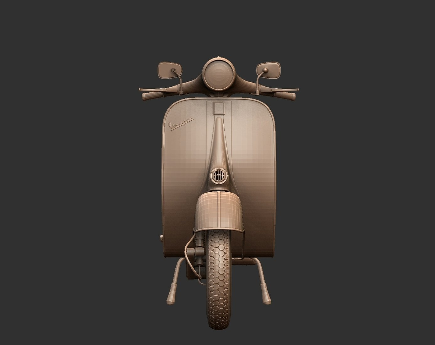 Vespa 98 STL 3D Print Model