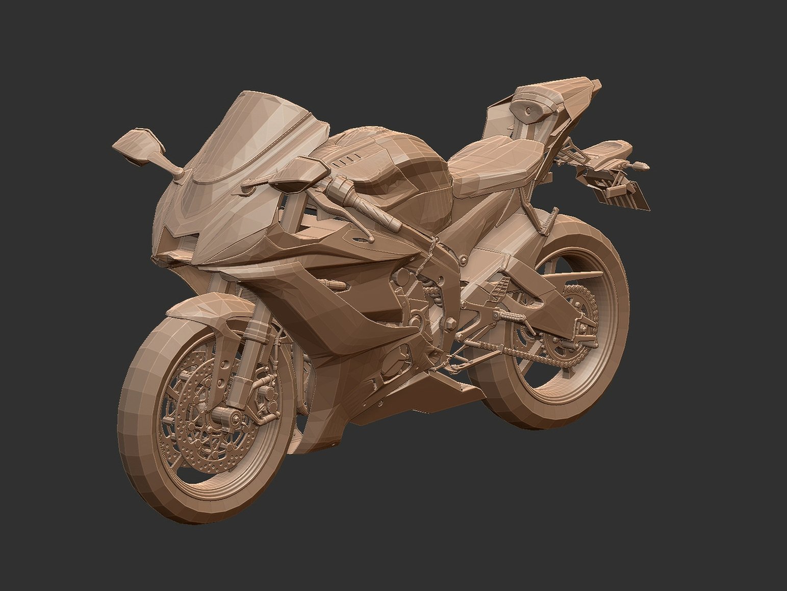 Yamaha YZF-R6 STL 3D Print Model