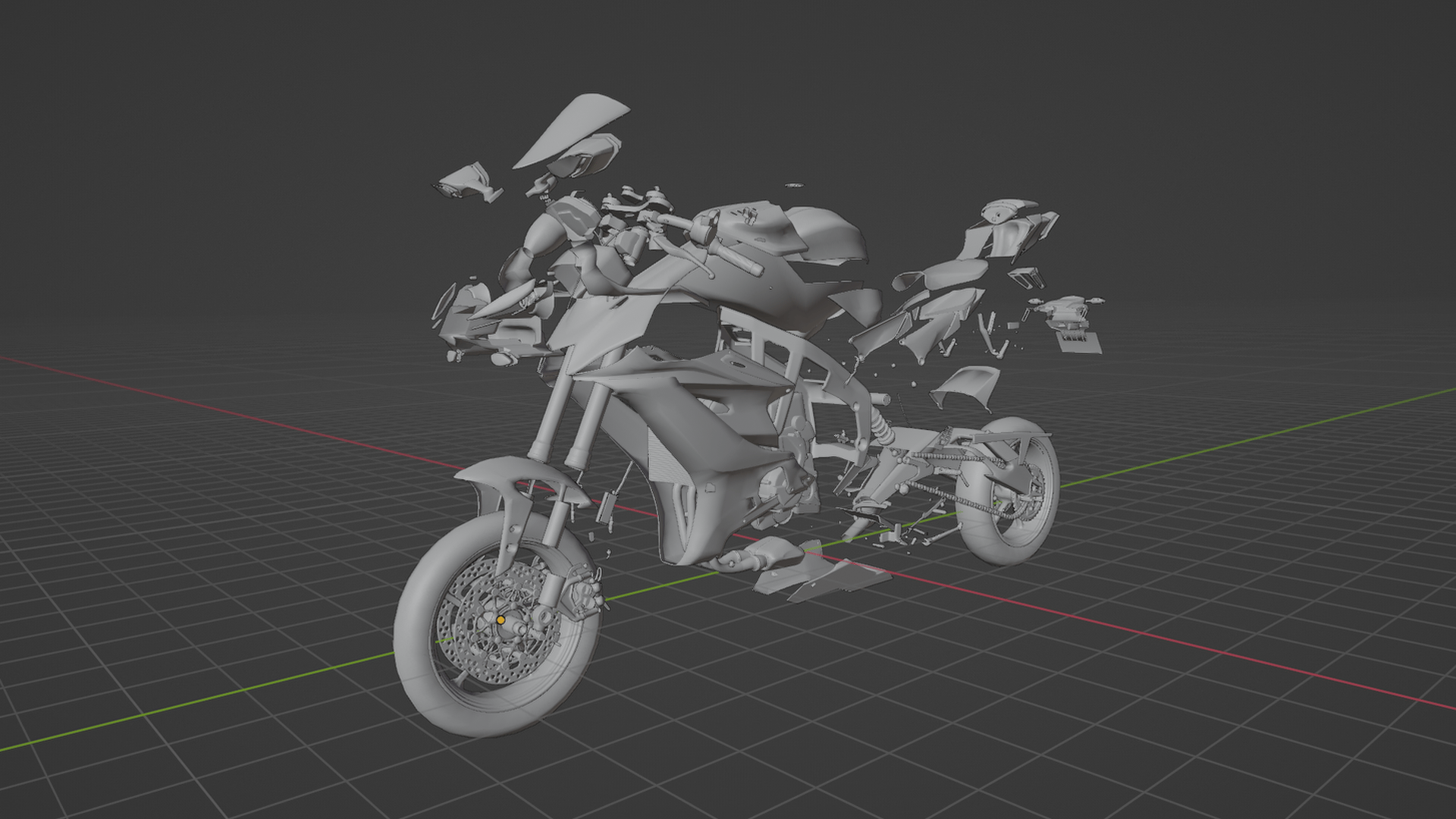 Yamaha YZF-R6 STL 3D Print Model