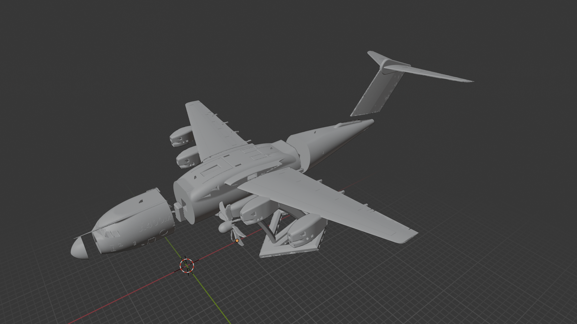 Airbus A400M Military Transport Aircraft STL 3D Print Model