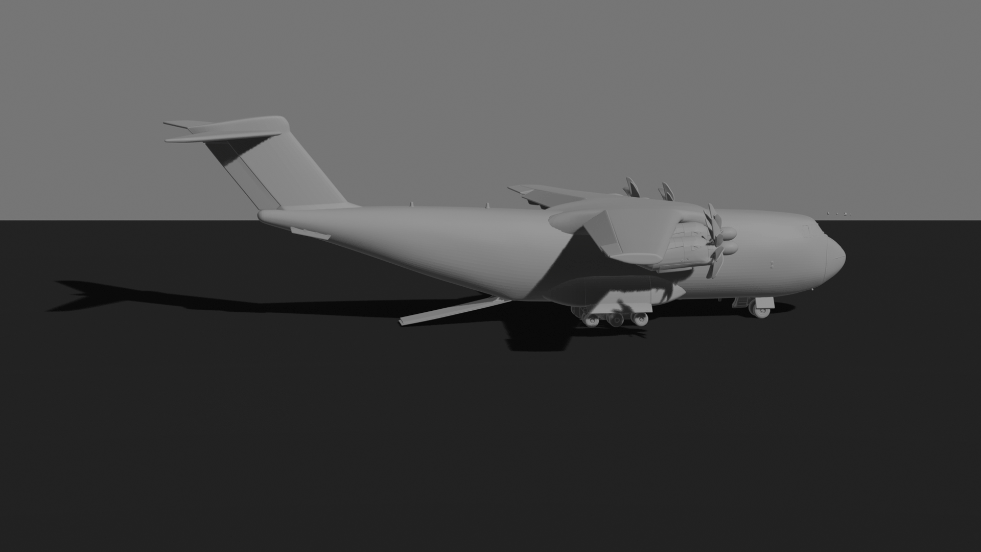 Airbus A400M Atlas Military Transport STL 3D Print Model