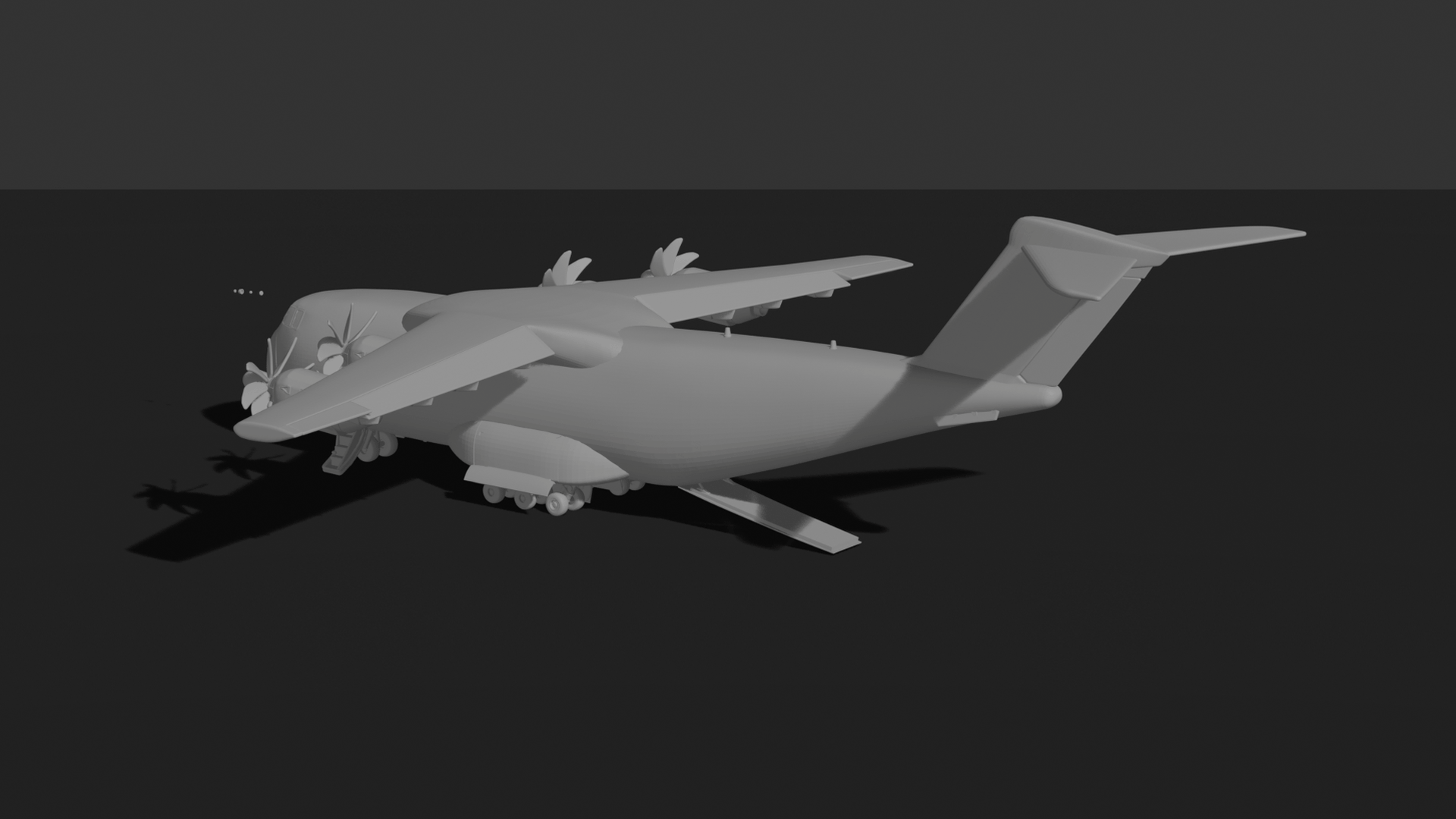 Airbus A400M Atlas Military Transport STL 3D Print Model