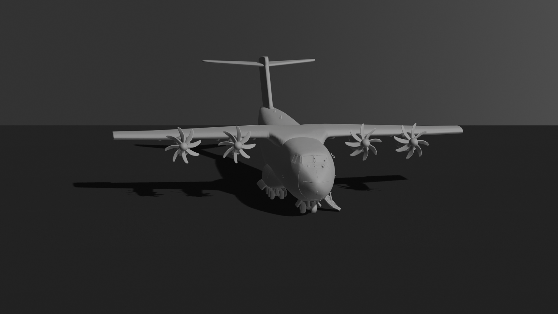 Airbus A400M Atlas Military Transport STL 3D Print Model
