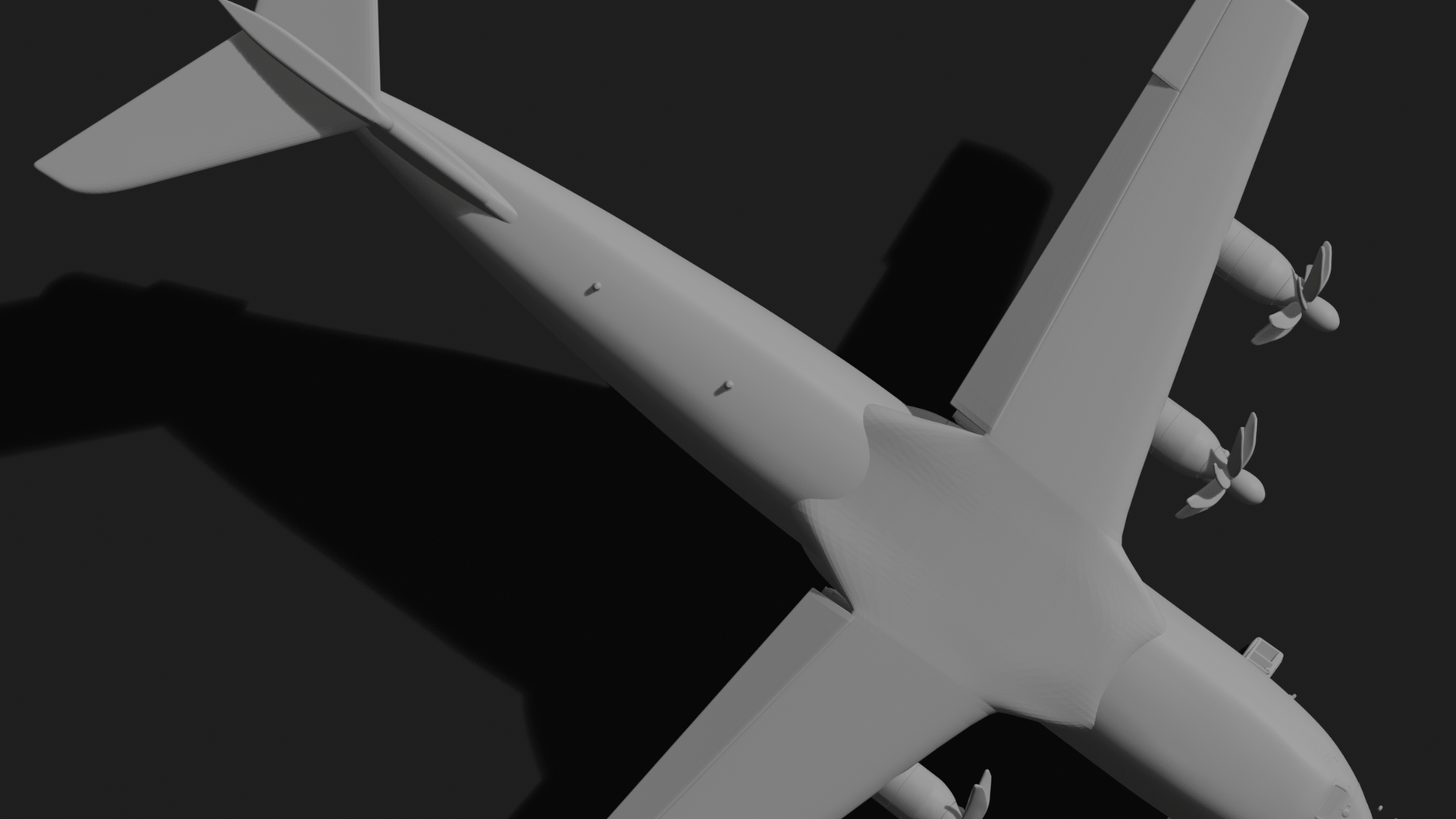 Airbus A400M Atlas Military Transport STL 3D Print Model