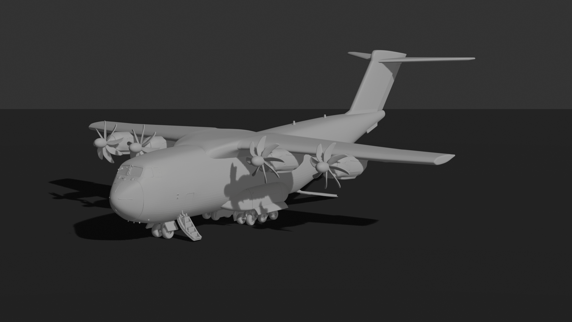 Airbus A400M Atlas Military Transport STL 3D Print Model