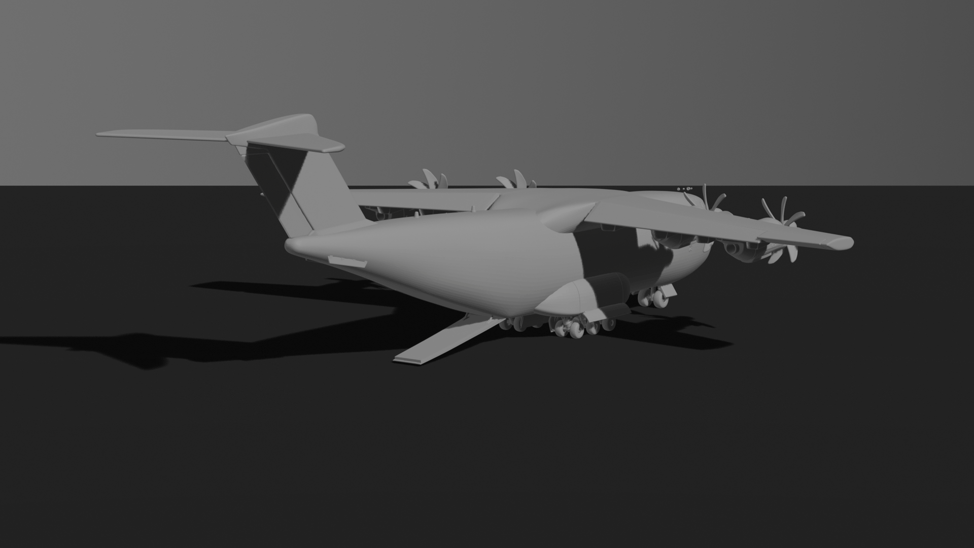 Airbus A400M Atlas Military Transport STL 3D Print Model