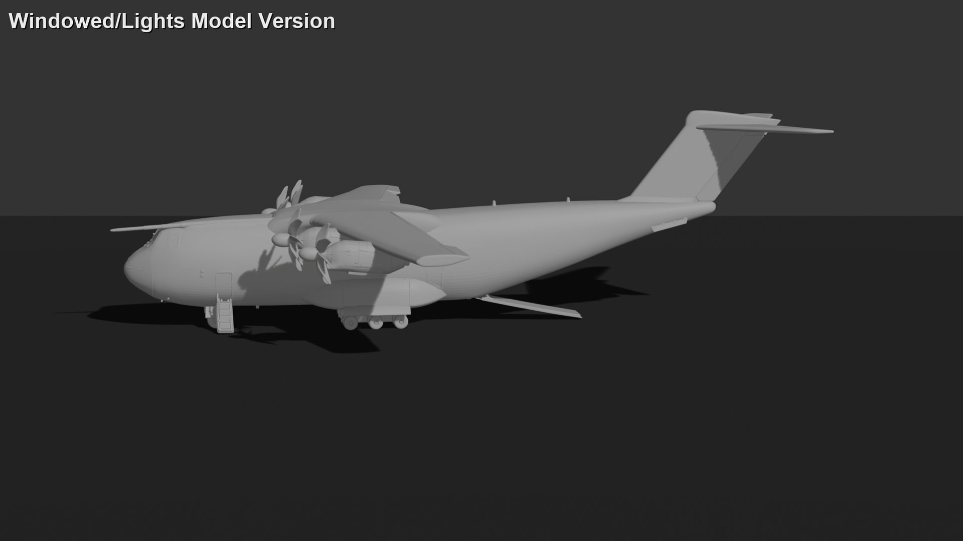 Airbus A400M Atlas Military Transport STL 3D Print Model