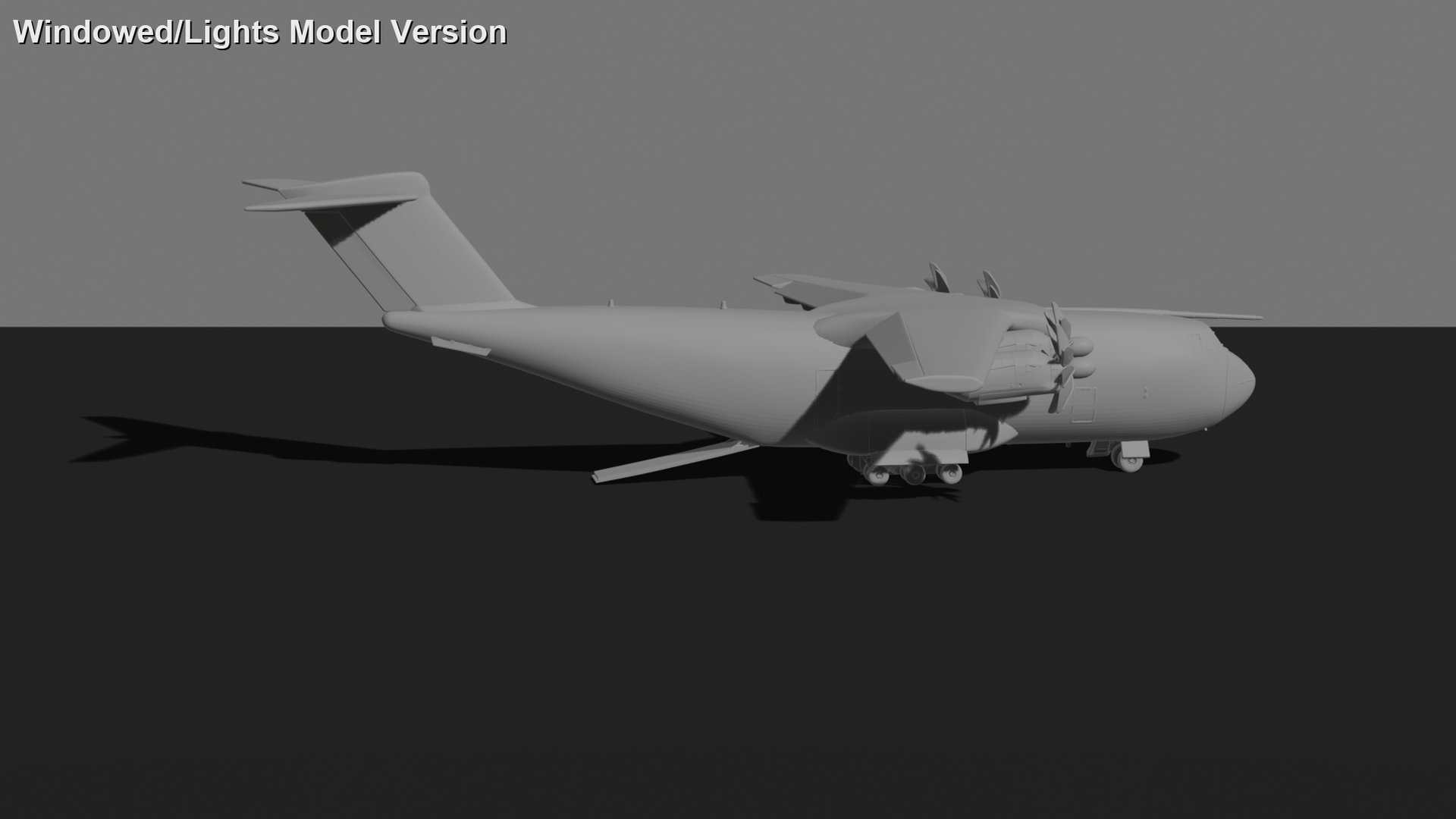 Airbus A400M Atlas Military Transport STL 3D Print Model