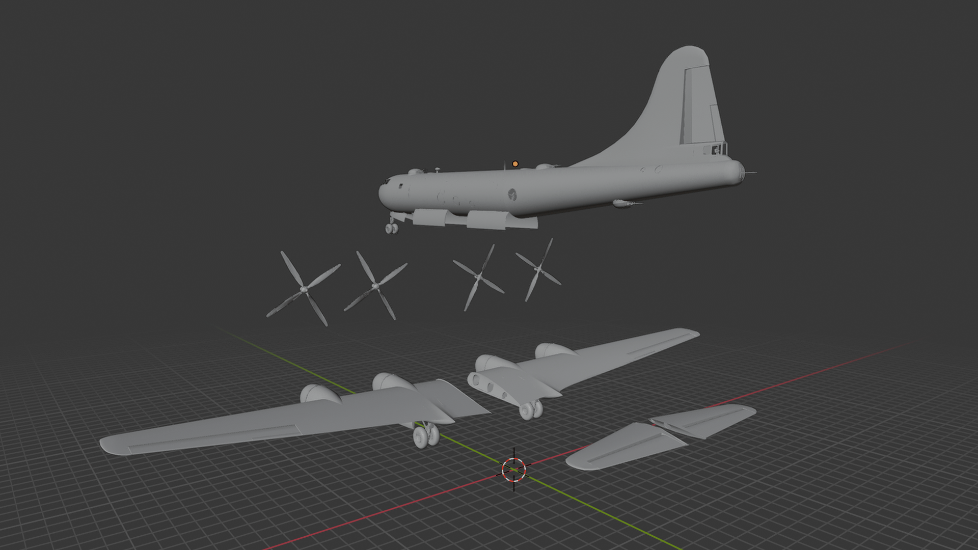 Boeing B-29 Superfortress Bomber STL 3D Print Model
